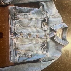 Old Navy Girls Denim Blue Jean Jacket size XL